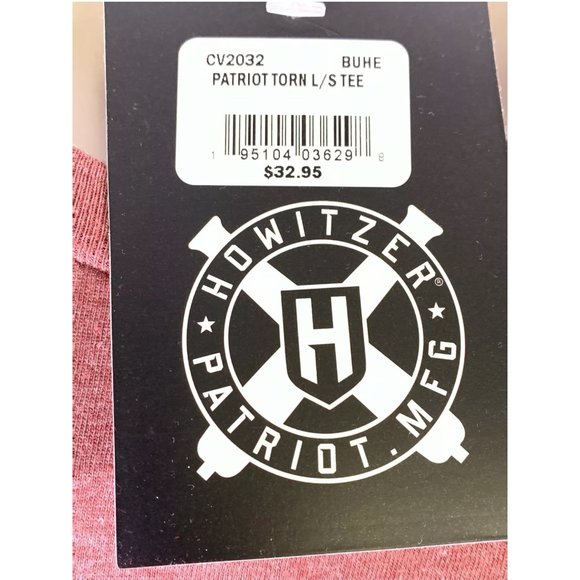 HOWITZER Clothing Men's T-Shirt L/S PATRIOT TORN - Picture 9 of 10